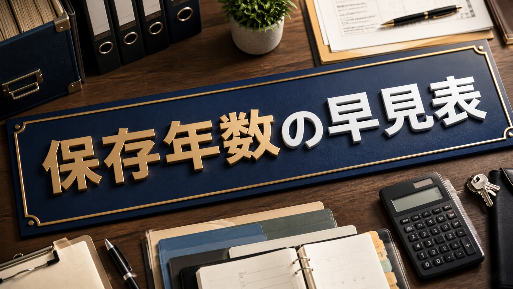 書類の保存期間まとめ、税務・労務・契約で違う年数の早見表