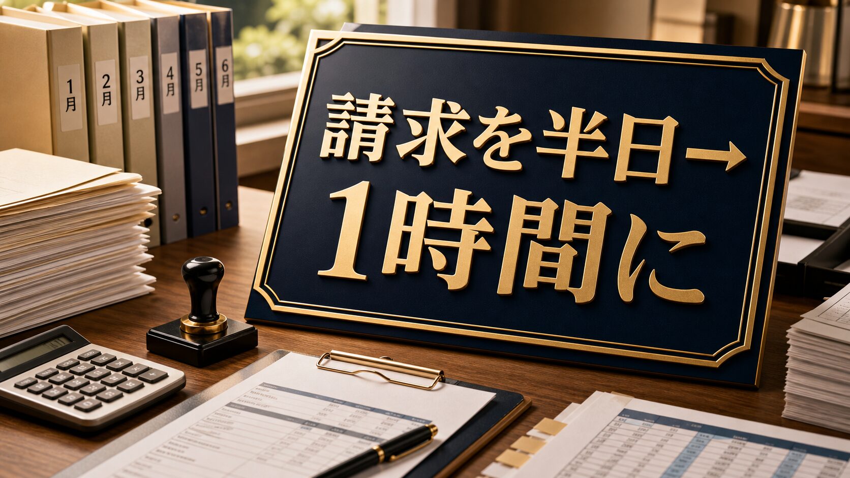 「毎月の請求書作成に半日かかる」を1時間に縮める仕組みの作り方