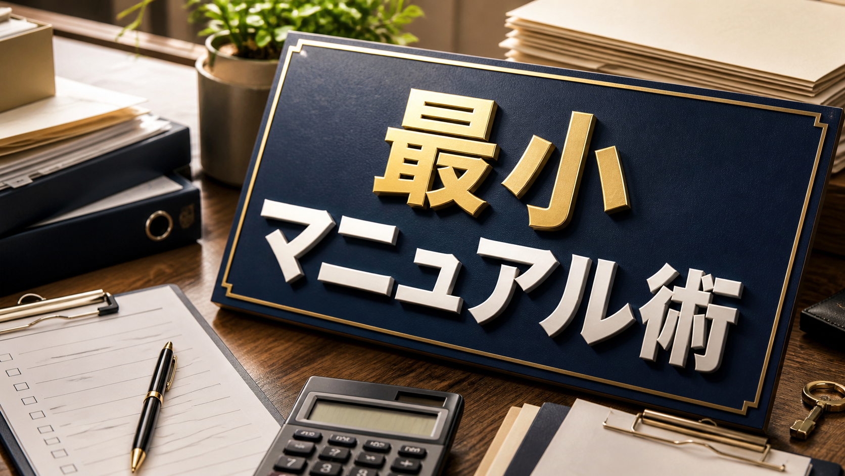 「マニュアルを作る時間がない」人のための最小マニュアル術