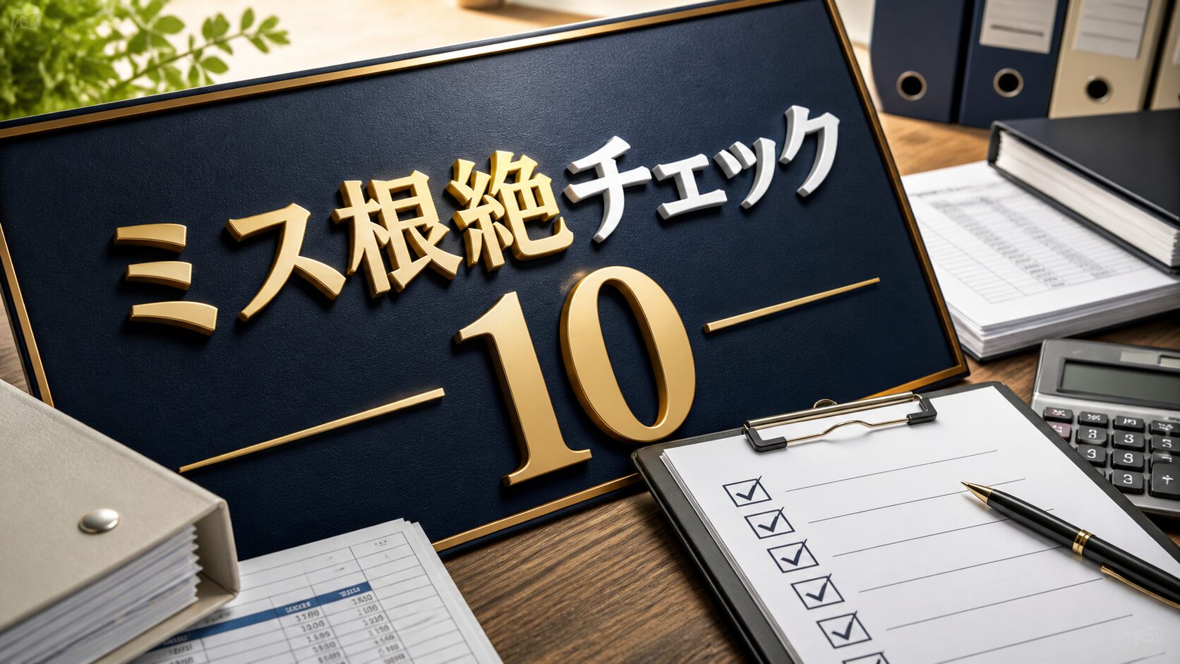 「また計算ミス…」を根絶する、経理のミス防止チェックリスト10項目
