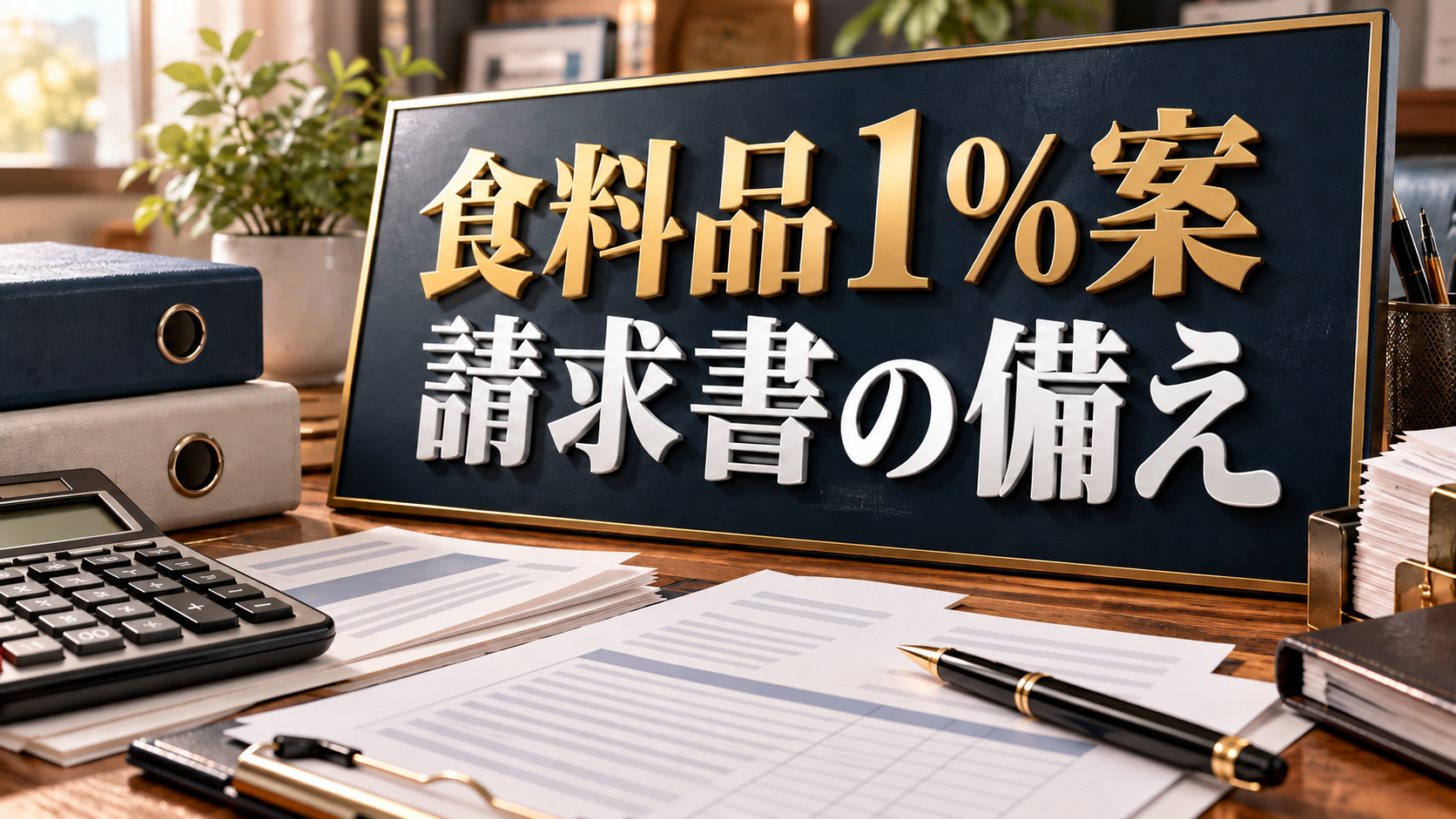 食料品の消費税1％案に備える、Excel請求書の見直し方