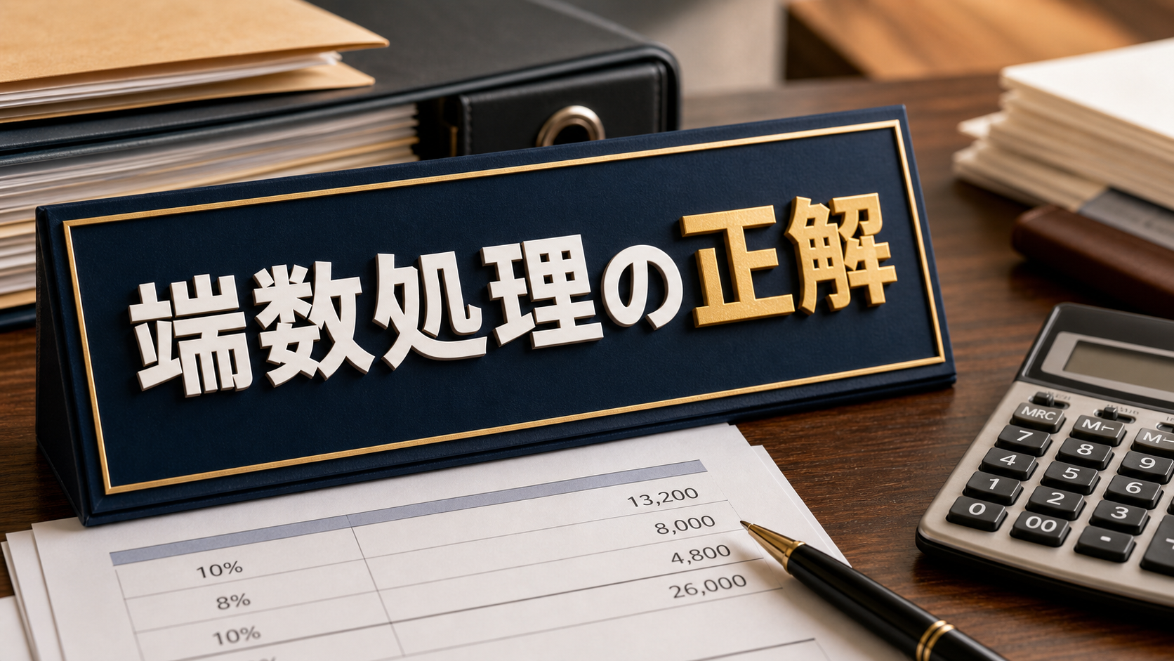 消費税の端数処理、切り捨て?切り上げ?インボイスでの正しいルール