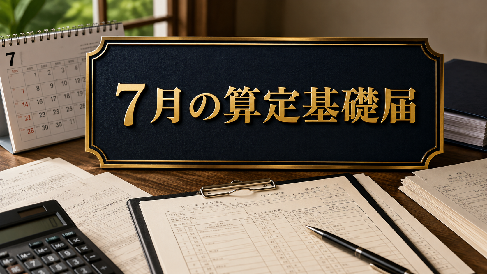 算定基礎届(定時決定)、7月提出を迷わない書き方と対象者の基本
