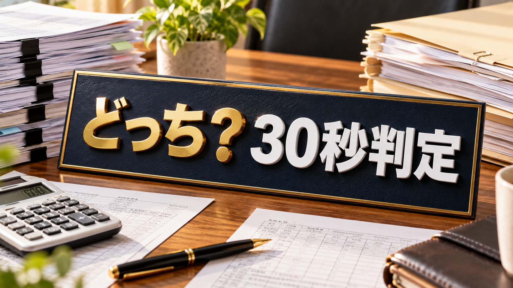 「課税事業者と免税事業者の違い」自分はどっちか30秒で判定