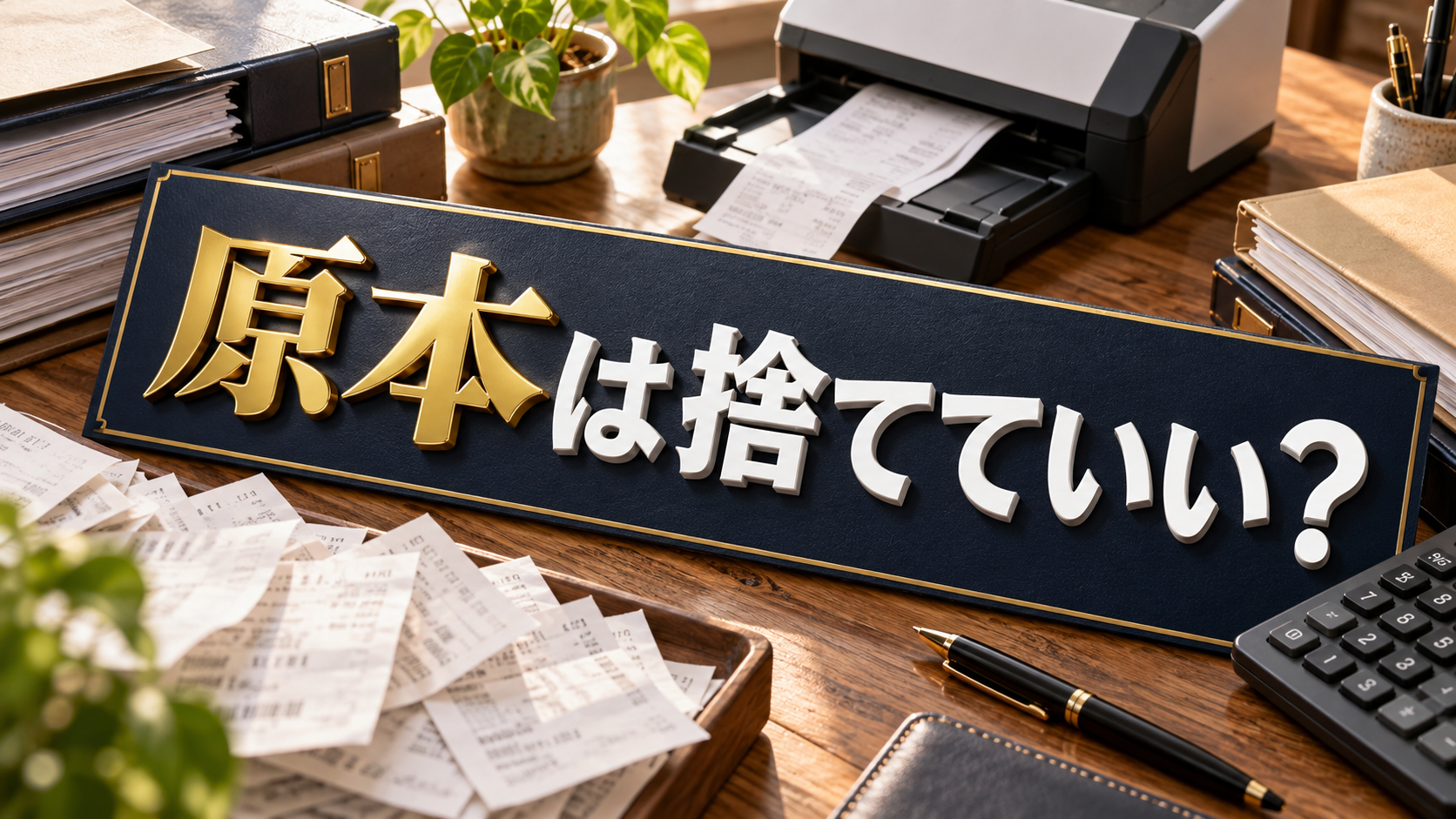 経費の領収書、紙原本は捨てていい？電帳法での扱い