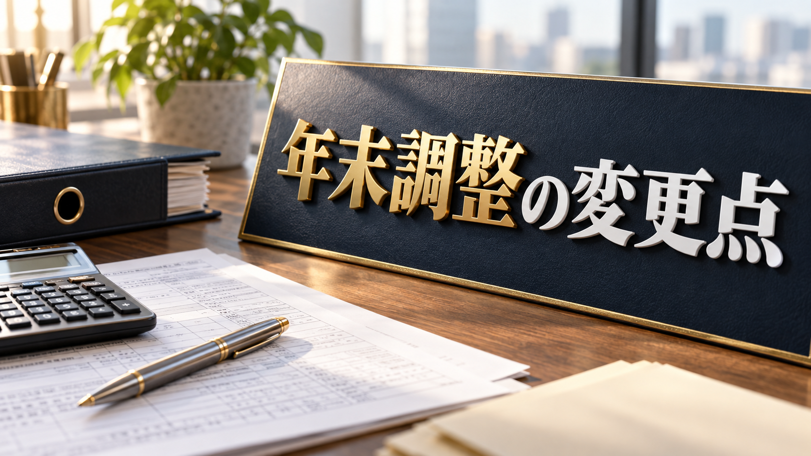 年末調整、今年の変更点だけ先取り整理。書類と手順はここが変わる