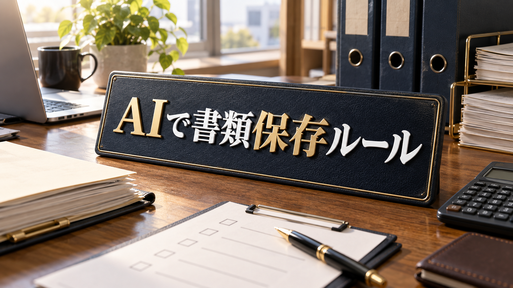 生成AIとWordで書類保存ルールを作る方法|確認済みの保存期間情報から社内文書完成まで