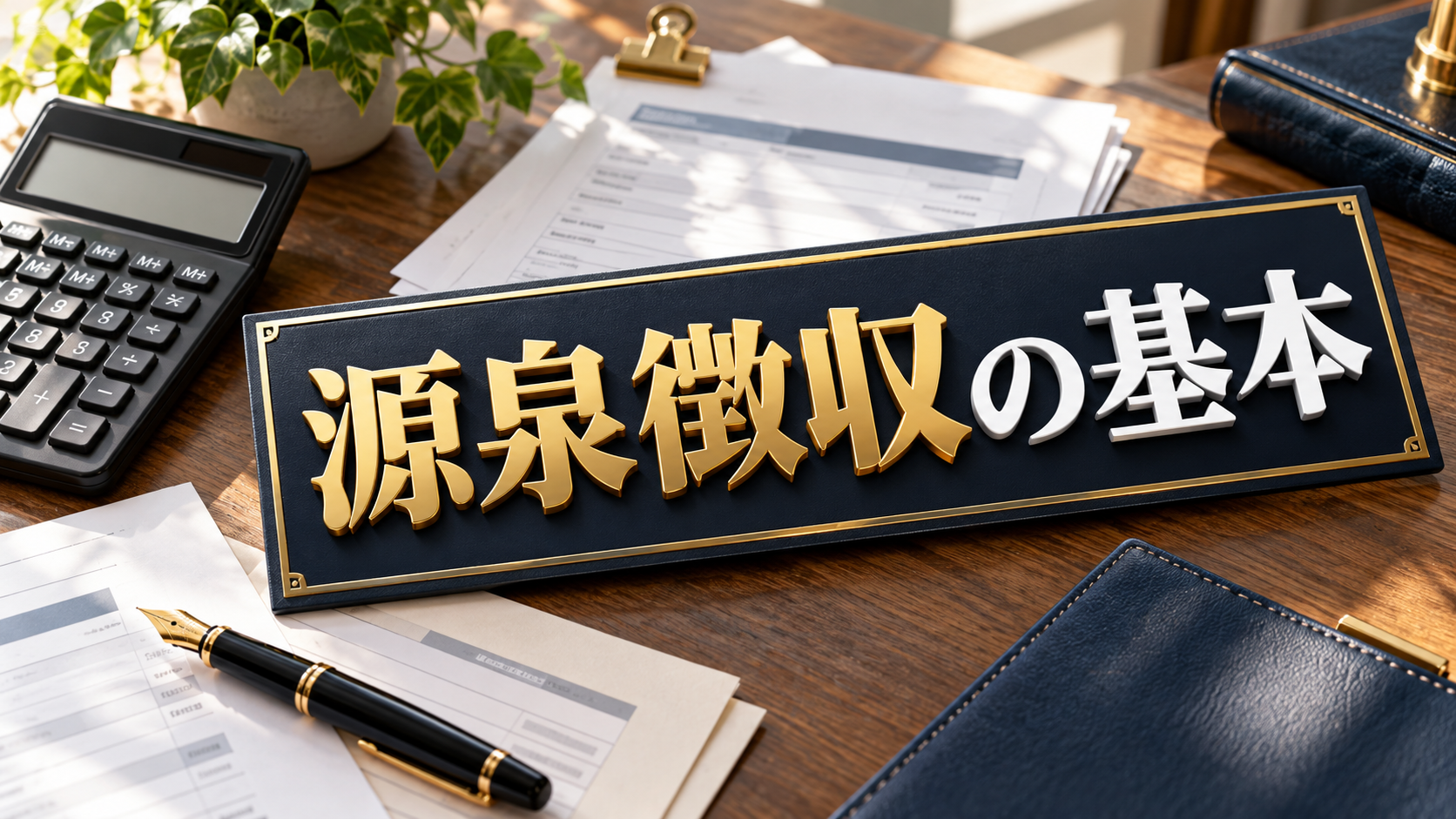 「源泉徴収って何を引くの?」報酬から天引きする金額の基本がわかる